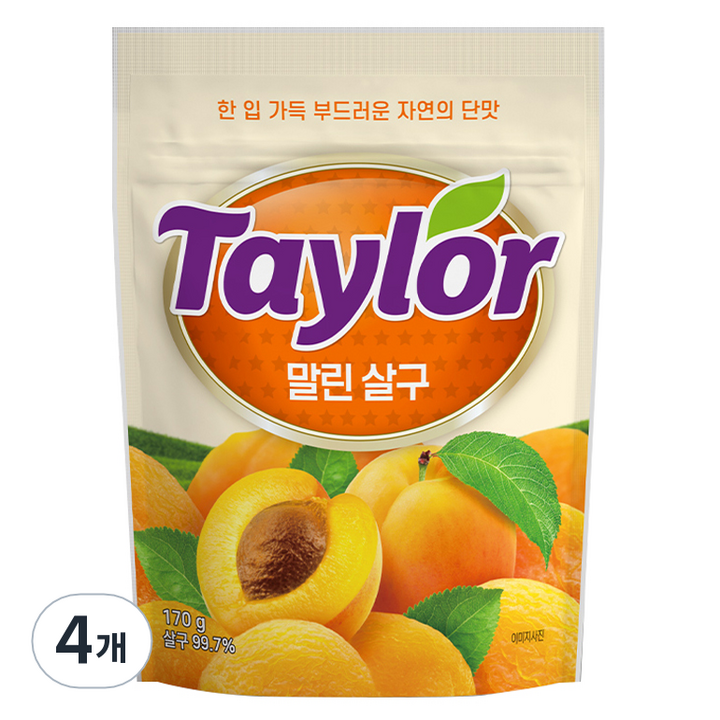 테일러 말린살구, 170g, 4개