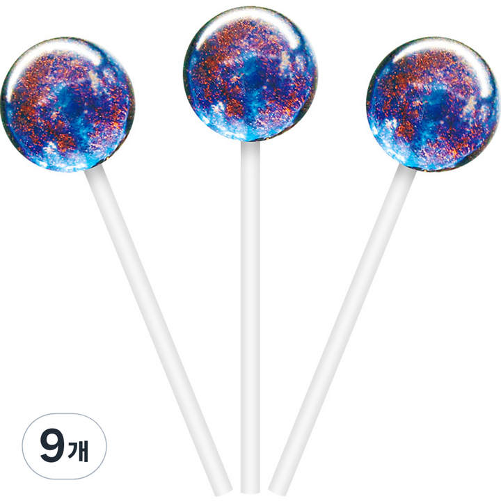 오브세이 우주사탕 파란색 태양 구아바맛, 19g, 9개