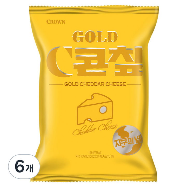 콘칲 골드 스낵, 148g, 6개