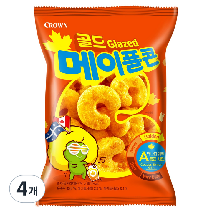 크라운 골드 메이플콘, 74g, 4개