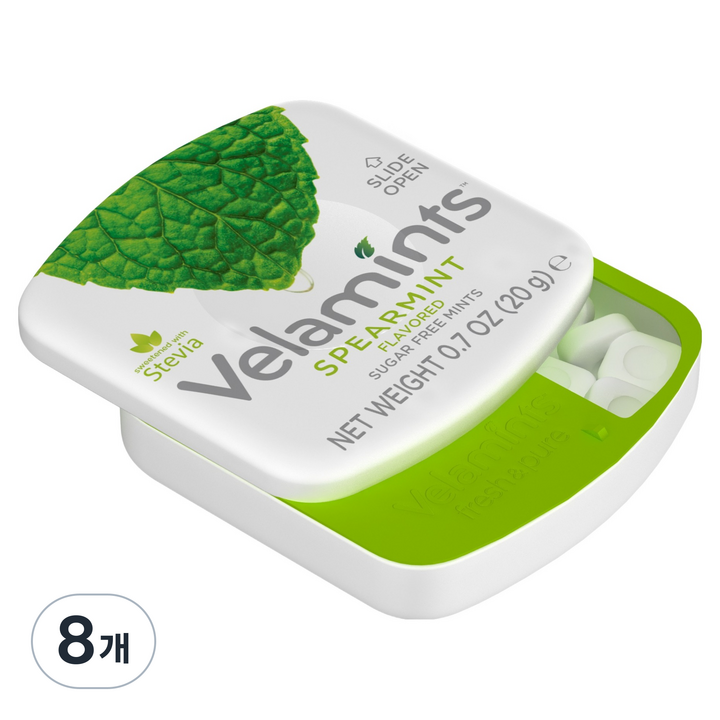 벨라민츠 프레쉬 퓨어 무설탕 스피어민트 캔디, 8개, 20g