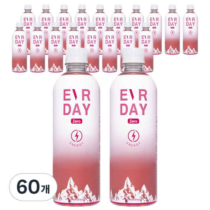 에버데이 제로 에너지 음료, 500ml, 60개