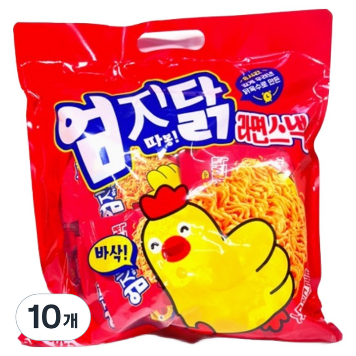 엄지닭라면스낵 불닭맛, 10개, 400g