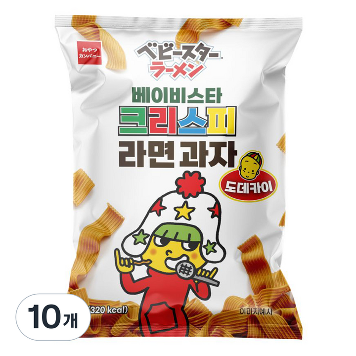 베이비스타 크리스피 라면과자 도데카이, 65g, 10개