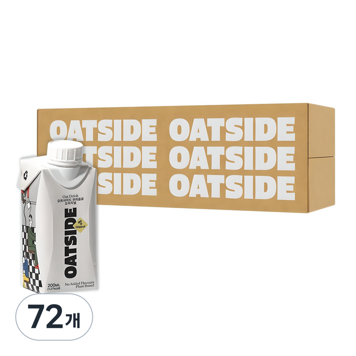 오트사이드 귀리음료 오리지널, 200ml, 72개