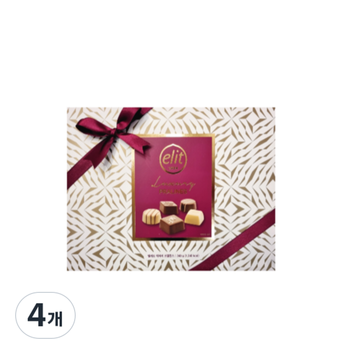 엘리트 럭셔리 초콜릿, 4개, 248g