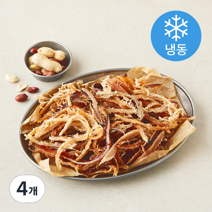 맥반석 참구이 오징어채 (냉동), 4개, 150g
