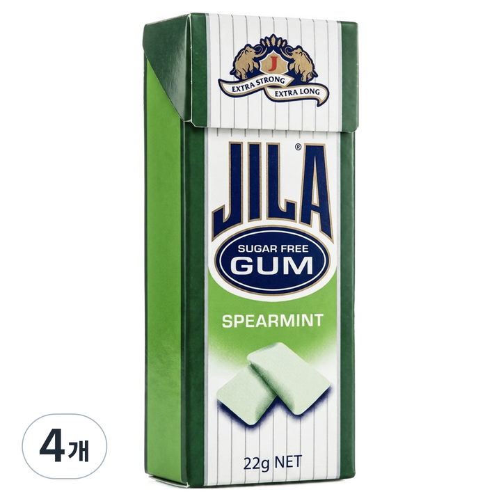 JILA 자일라 껌 스피어민트향 18p, 396g, 4개