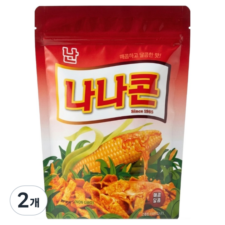 난나나콘 매콤달콤, 2개, 154g
