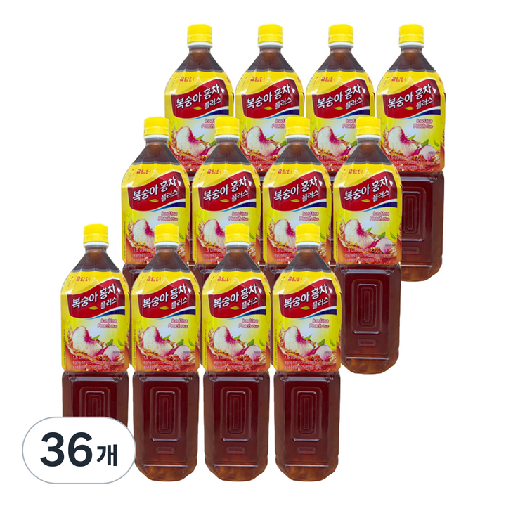 담터 액상 복숭아 홍차, 1.5L, 36개