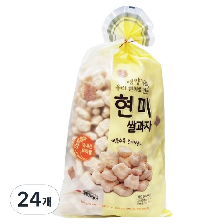 마트코리아 우리 현미로 만든 현미 쌀과자, 250g, 24개