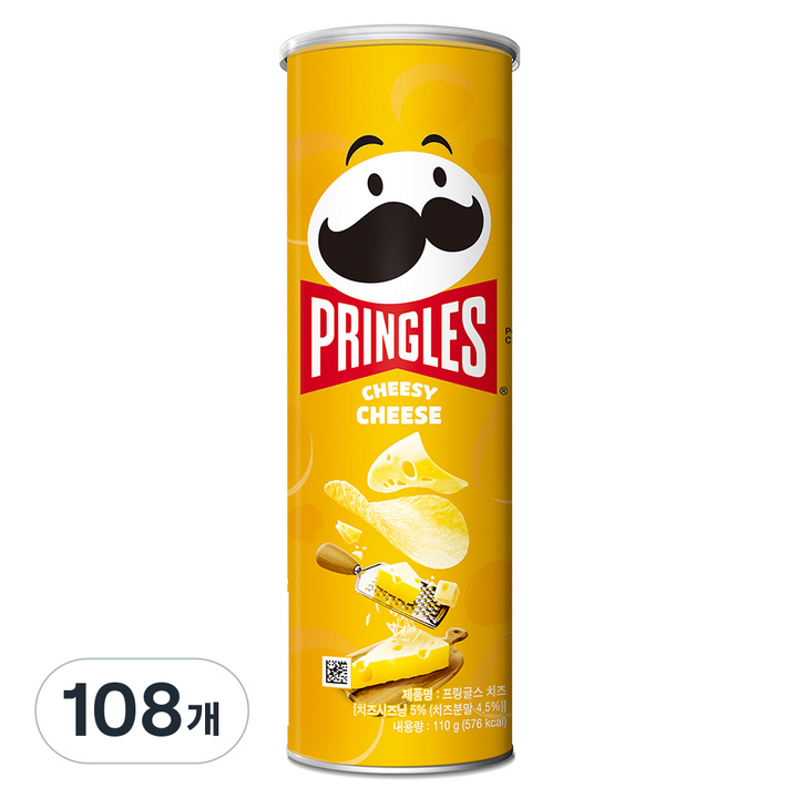 프링글스 치즈맛, 110g, 108개
