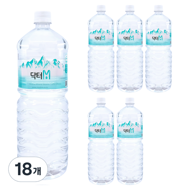 닥터엠 알칼리수 워터, 1.8L, 18개