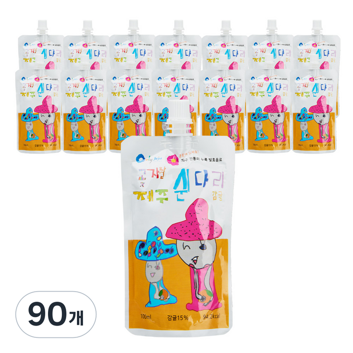 곶자왈 제주 쉰다리 감귤, 100ml, 90개