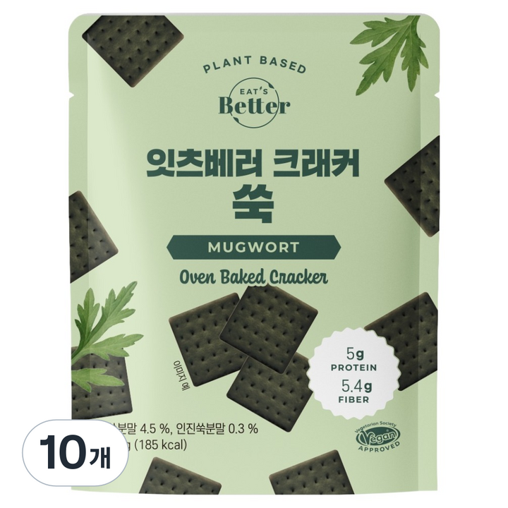 잇츠베러 크래커 쑥, 45g, 10개
