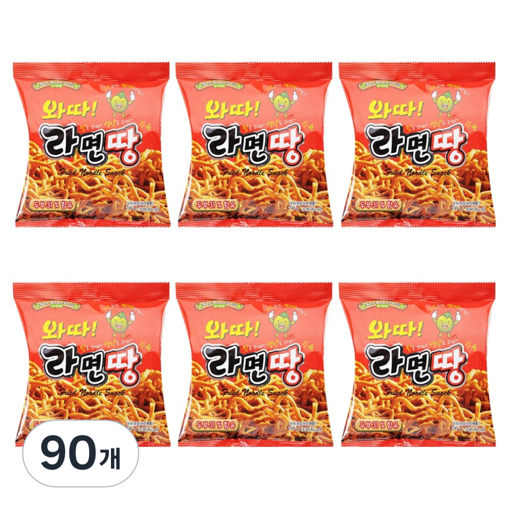 소이빈델리 와따 라면땅, 70g, 90개