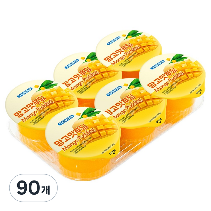 톰얌 망고맛 푸딩, 90개, 110g