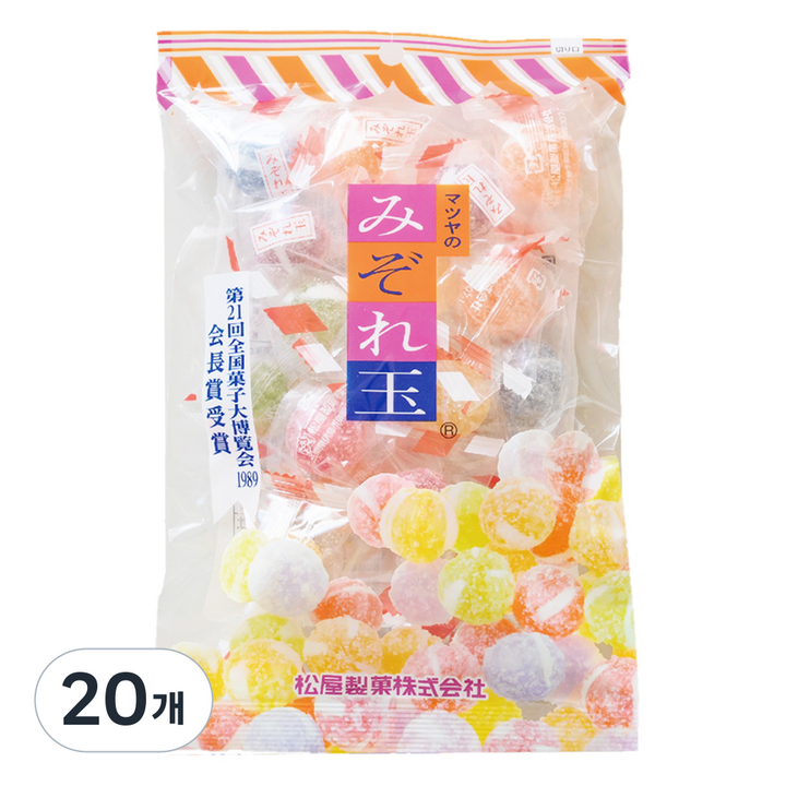 마츠야 미조레다마(볼사탕), 160g, 20개