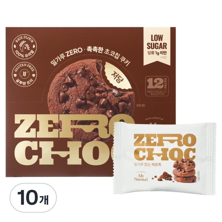 마이노멀 밀가루 없는 제로촉 12p, 240g, 10개