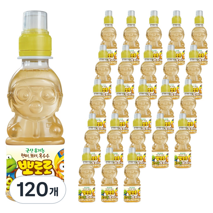 팔도 뽀로로 유기농 보리차, 220ml, 120개
