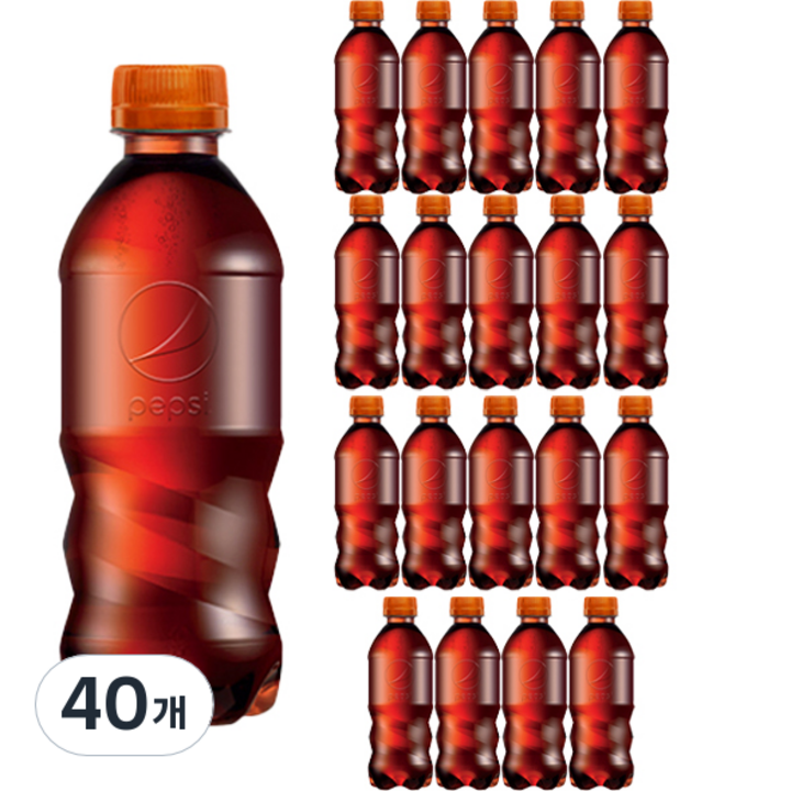 펩시 제로슈거 망고향 무라벨, 300ml, 40개