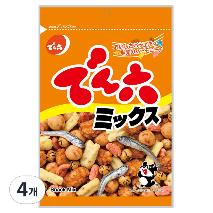 덴로쿠 믹스 스낵, 65g, 4개