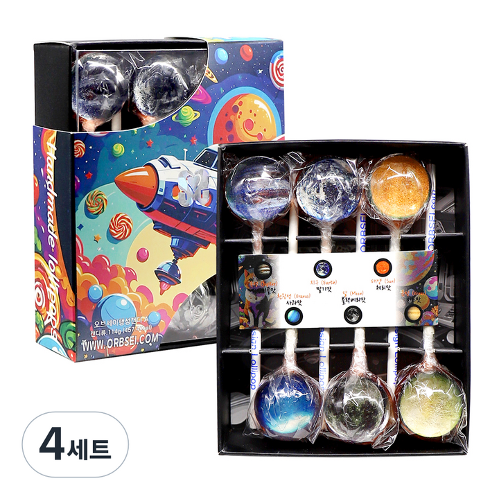 오브세이 행성사탕 A 19g x 6p 세트, 114g, 4세트