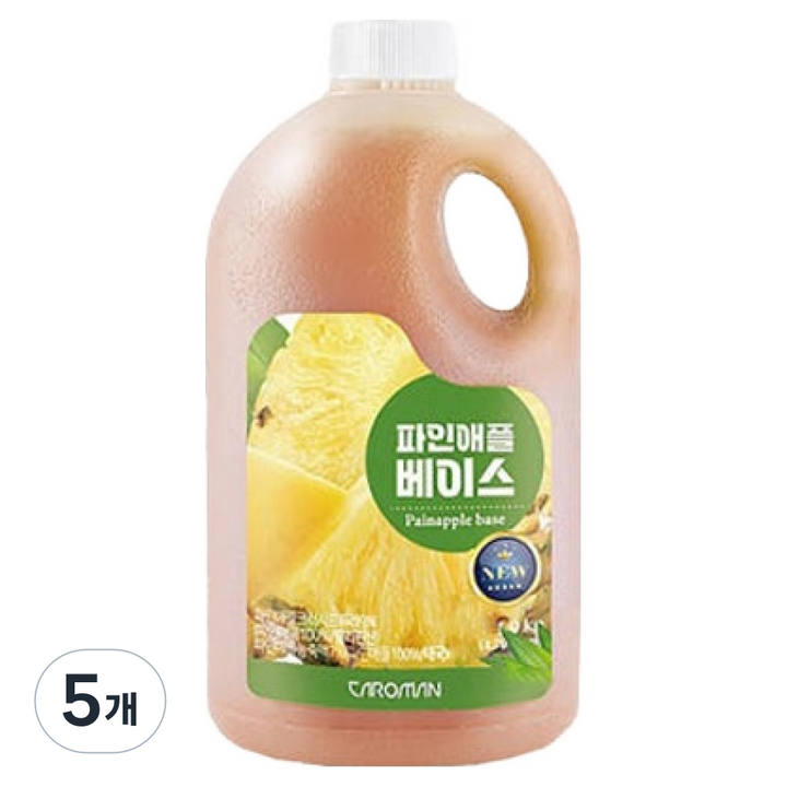 까로망 파인애플 베이스, 1.9kg, 5개