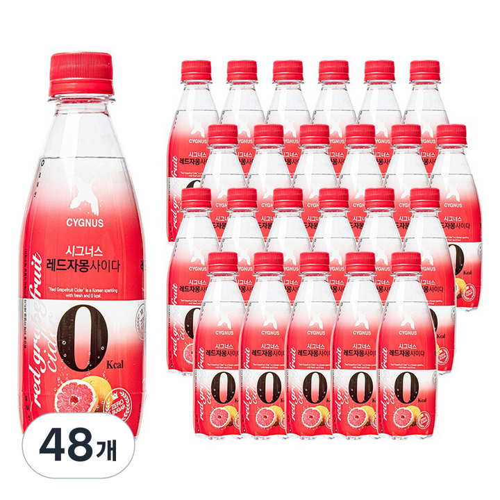 시그너스 레드자몽 제로 사이다, 48개, 350ml