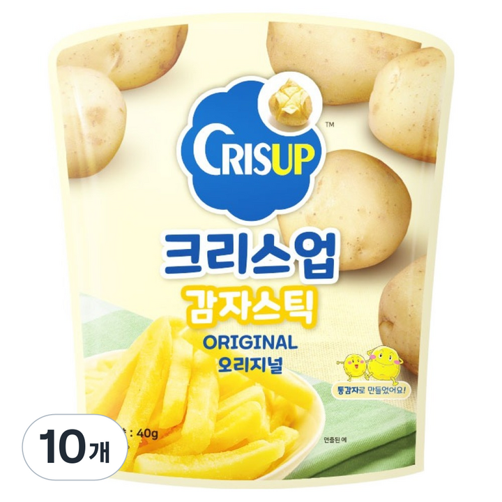크리스업 감자스틱 오리지널, 40g, 10개