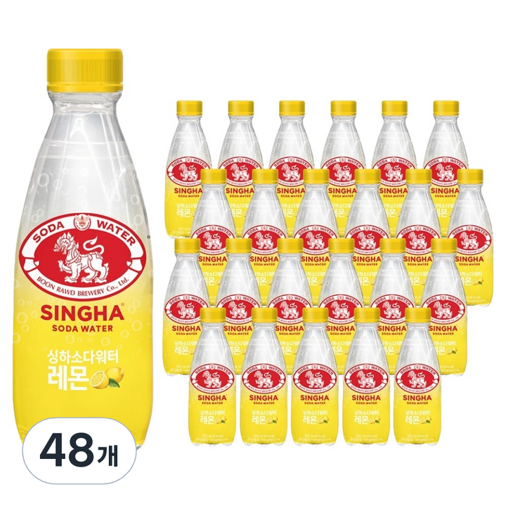 싱하 소다워터 레몬, 350ml, 48개