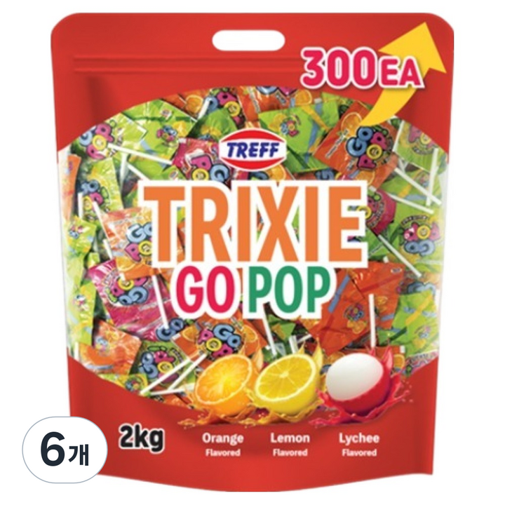 트레프 트릭시 고팝 선물 세트, 2kg, 6개