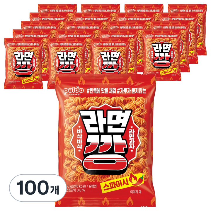 팔도 라면깡 스파이시, 55g, 100개