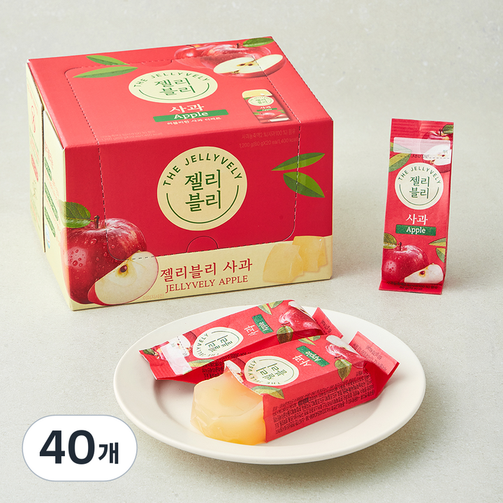 쉐프엠 젤리블리 사과, 60g, 40개, 1개입