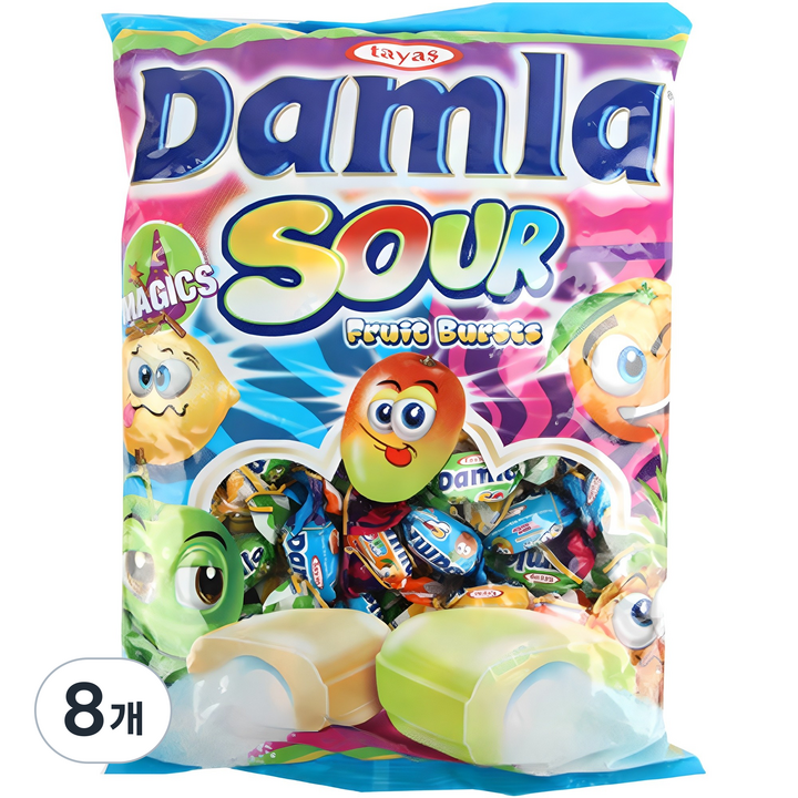 담라 사워 소프트캔디, 1kg, 8개