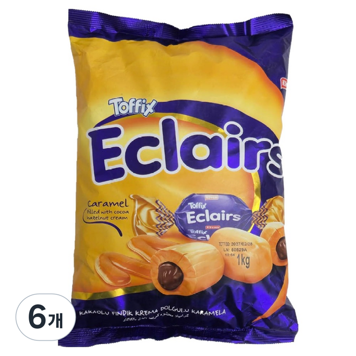 토픽스 에클레어 카라멜, 1kg, 6개