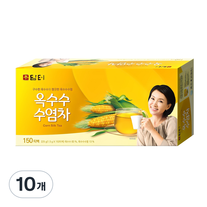 담터 옥수수 수염차, 1.5g, 150개입, 10개