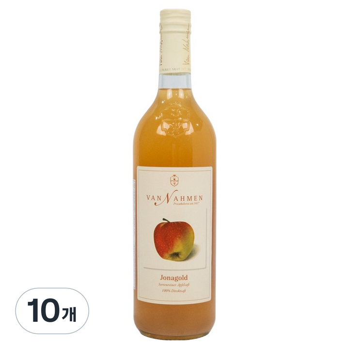 반나멘 유기농 조나골드 사과주스, 10개, 750ml
