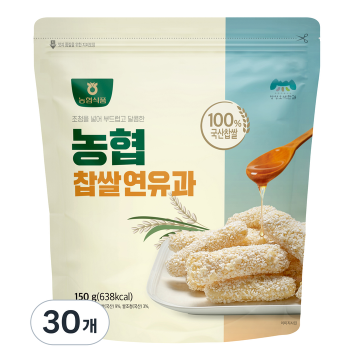 농협식품 찹쌀연유과, 150g, 30개