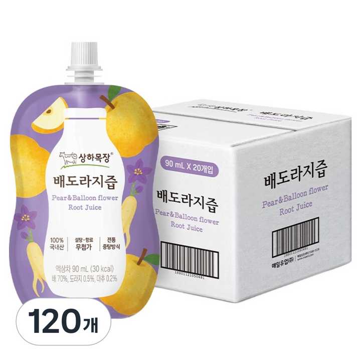 상하목장 배도라지즙, 90ml, 120개