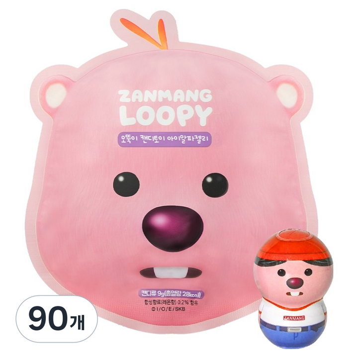 잔망루피 오뚝이 캔디토이, 9g, 90개