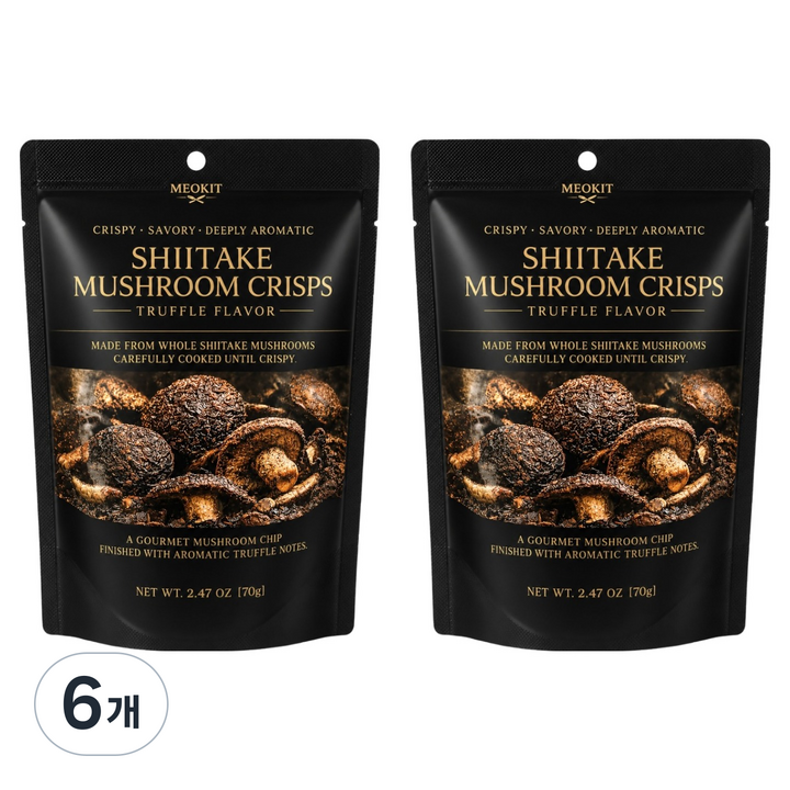 먹잇 트러플 표고버섯 과자, 6개, 70g