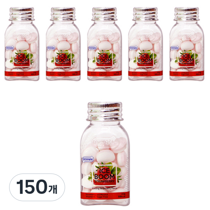 도스팜 아이스붐 딸기향 캔디, 22g, 150개