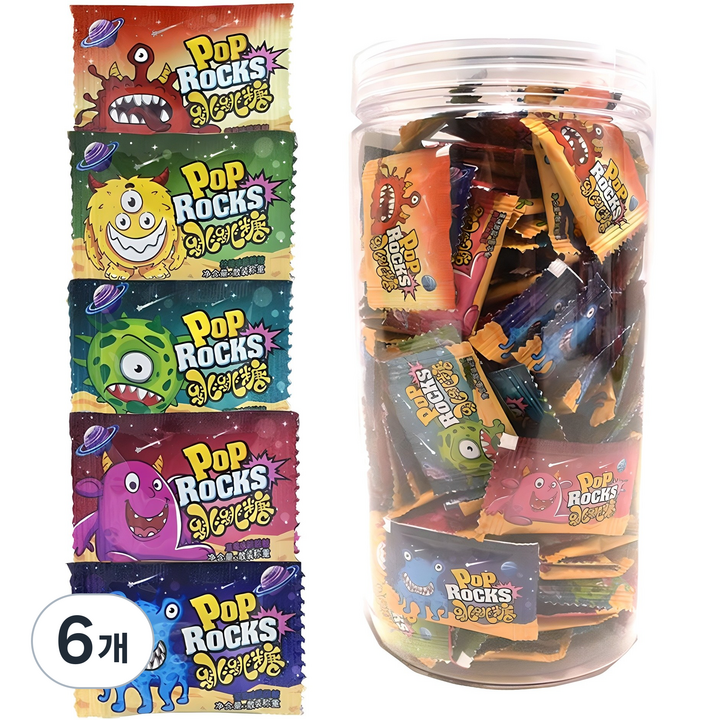 팝락스 팝핑캔디 버라이어티, 150g, 6개