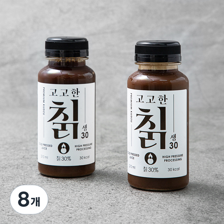고고한 칡 생30 주스, 210ml, 8개