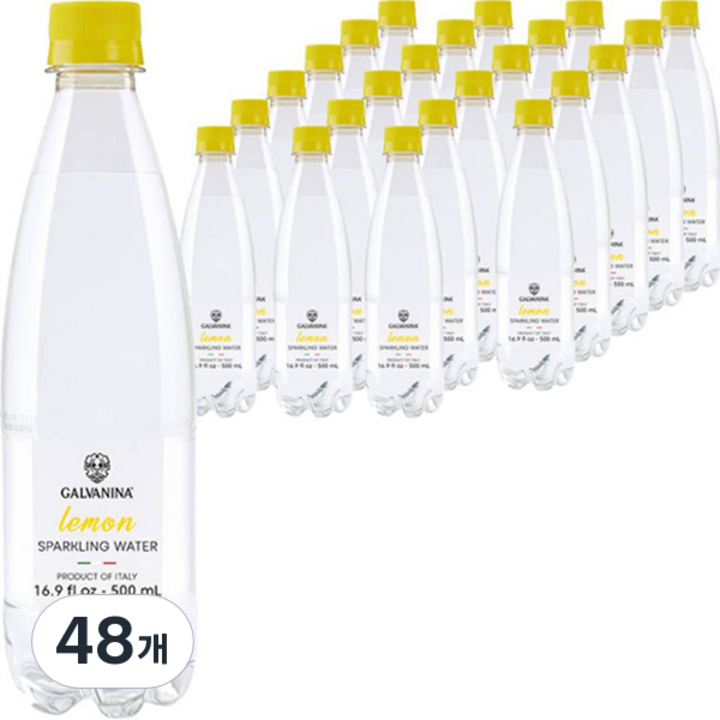 갈바니나 스파클링 워터 레몬, 500ml, 48개