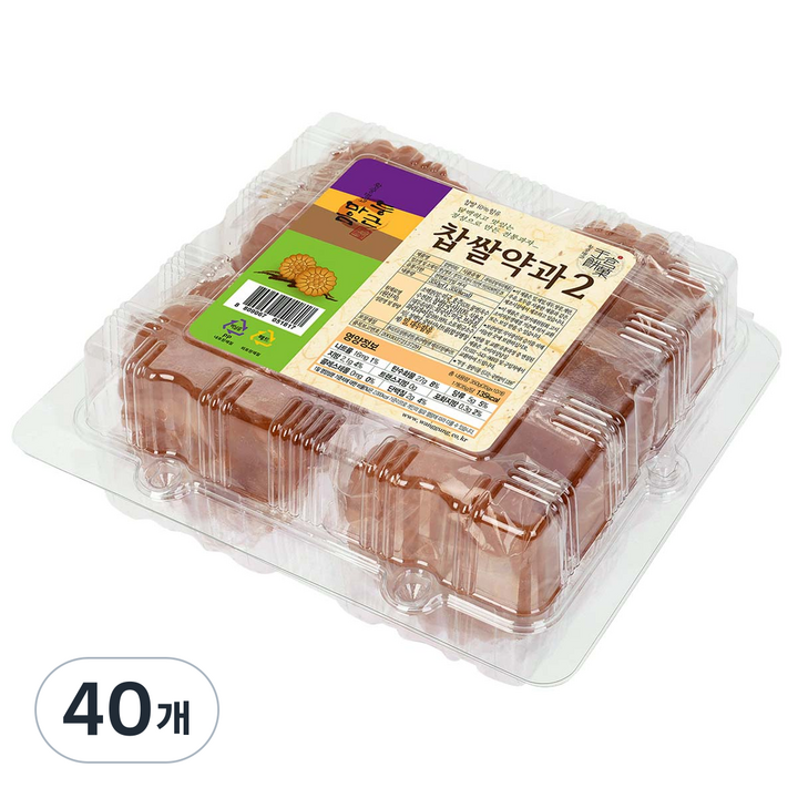 왕궁병과 둥근마음 찹쌀약과 2, 350g, 40개