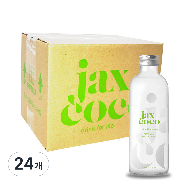 잭스코코코리아 코코넛워터, 250ml, 24개