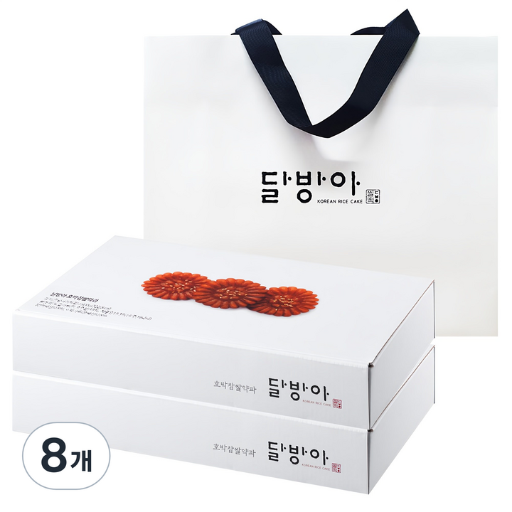 달방아 호박 찹쌀 약과 20p + 쇼핑백, 800g, 8개