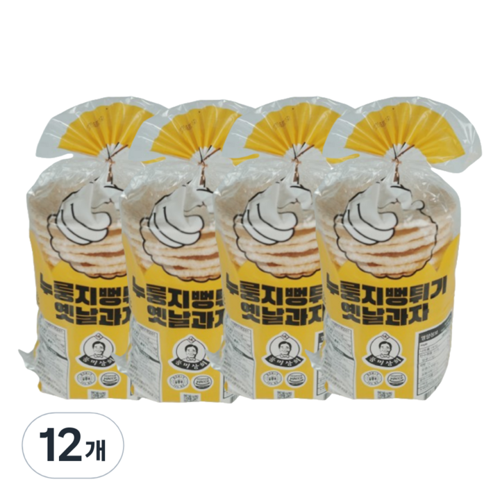 풍미상회 누룽지 뻥튀기 옛날과자, 12개, 120g